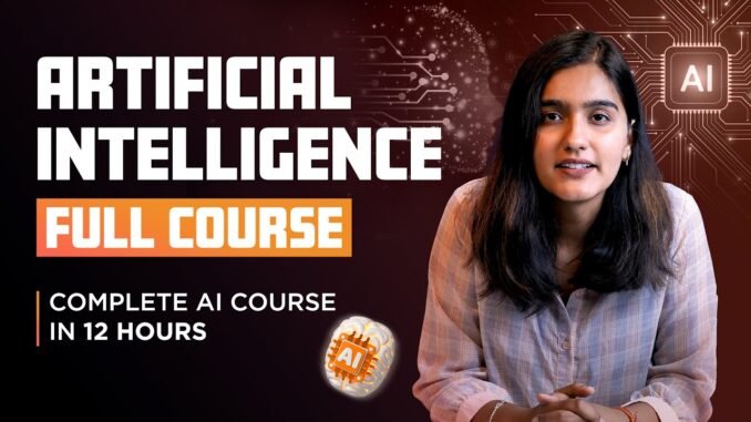 Artificial Intelligence Full Course 2026 | AI Tutorial for Beginners | Intellipaat