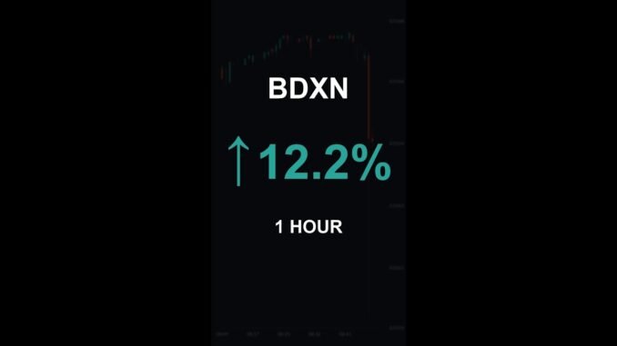 BDXN is up 12.2% in 1 hour!⚡January 04, 2026 | #bdxn #coins #altcoins #crypto #cryptonews #shorts