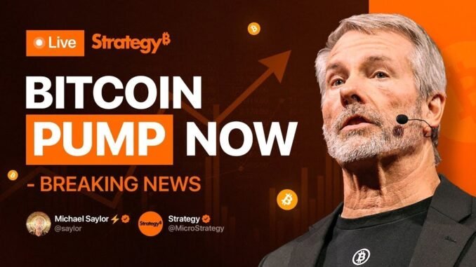 BITCOIN PUMP: Michael Saylor on MSTR Stock – BTC Price Analysis