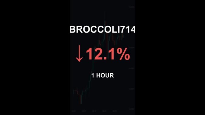 BROCCOLI714 is down 12.1% in 1 hour!⚡January 06, 2026 | #broccoli714 #coins #altcoins #crypto #short