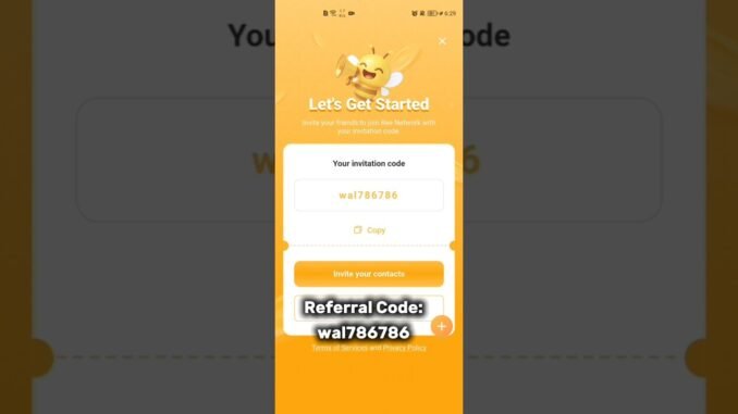 Bee Network Best invitation code wal786786. #shorts #viralvideo #crypto #cryptomining