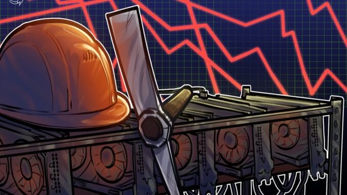 Bitcoin Hashrate Falls Under 1 ZH/s For First Time in Months