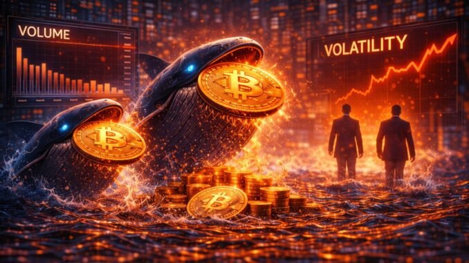 Bitcoin Whales Keep Buying Through Volatility As Retail Steps Away