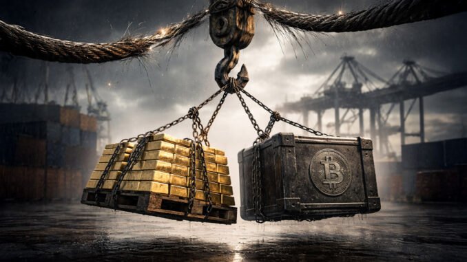 Bitcoin is bleeding against gold’s record breakout but a "power Bitcoin is bleeding against gold’s record breakout but a "power law" slip hints at a $324k price snapback