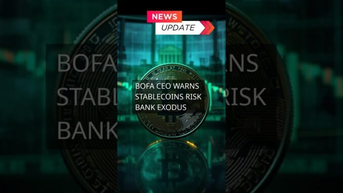 BofA CEO warns stablecoins risk bank exodus
