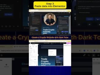 Build a Crypto Website with AI and export to Elementor — in Minutes