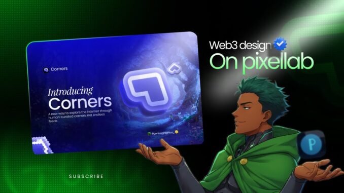 CREATE A STORY TELLING WEB3 DESIGN ON PIXELLAB | NO THIRD PARTY APP😳💯🏆