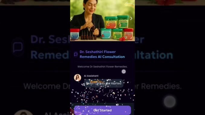 Can Dr Seshathiri A.I Consultation guide Self Healing with Flower Remedies 🤔😱