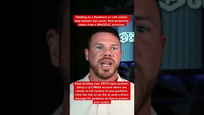 Cold wallets stop hackers not courts. Real safety comes from a Web3/LLC account. #xrp #bullrun #usa