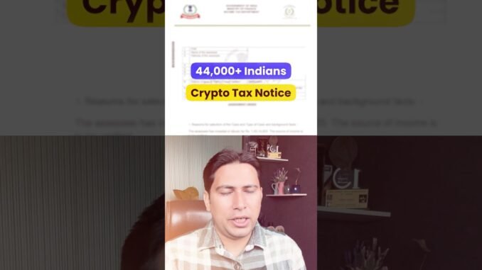 Crypto Tax Notice | Crypto Tax Notice in India | Crypto News Today by Global Rashid