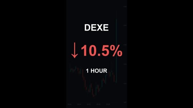 DEXE is down 10.5% in 1 hour!⚡January 11, 2026 | #dexe #coins #altcoins #crypto #cryptonews #shorts