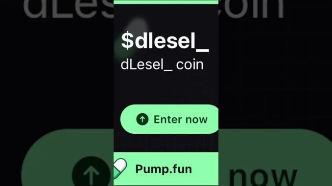 DLesel_ coin $dLesel_ buy now we mooning on pump.fun 🚀🚀🚀🚀 link to buy in linked tree in bio