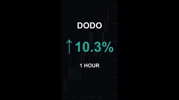 DODO is up 10.3% in 1 hour!⚡January 17, 2026 | #dodo #coins #altcoins #crypto #cryptonews #shorts