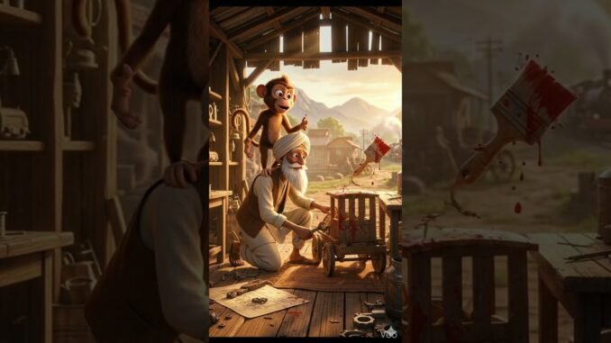 Dada ji aur ek Bandar!  #shorts#aivideo#chatgpt#youtube