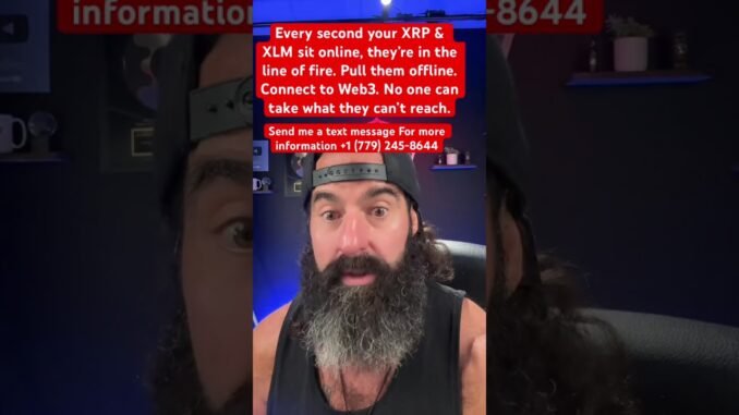 Do not hold your crypto on exchanges or cold wallet make sure you are holding them on Web3 #xrp. N