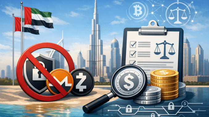Dubai crypto rules tighten as DFSA bans privacy tokens and rewrites approval process