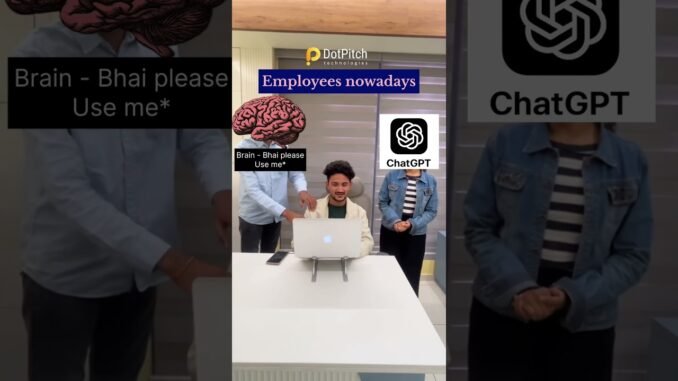Employees Nowadays 😂 | Brain vs ChatGPT#OfficeReality #EmployeesNowadays#ChatGPT