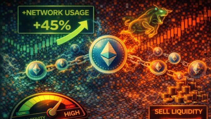 Ethereum Network Usage Jumps Nearly 45% As Bulls Push to Ethereum Network Usage Jumps Nearly 45% As Bulls Push to Reclaim Higher Levels