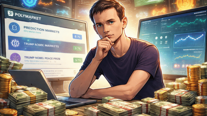 Ethereum Co-Founder Buterin Netted $70,000 On Polymarket Last Year, Here's How