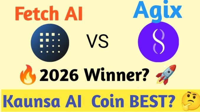 🚀FET vs AGIX ⚡ Best AI Crypto Coin 2026 | Full Comparison Hindi I Top AI Crypto Coins Battle 🚀