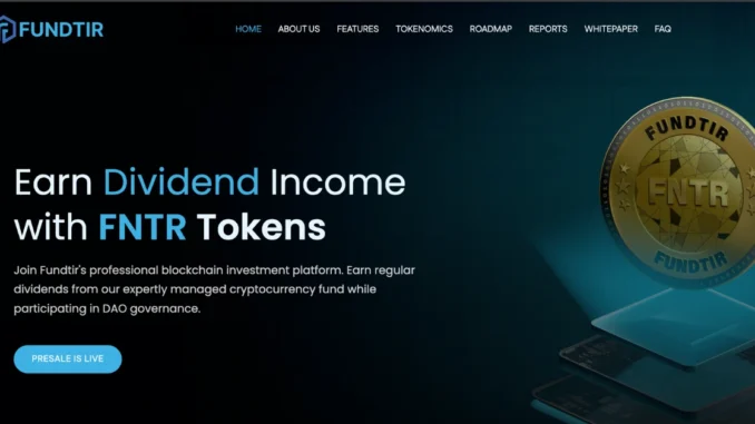 Fundtir Introduces FNTR Token For Public Sale, Driving Hedge-Fund-Level Crypto Coinpedia - Fintech & Cryptocurreny News Media
