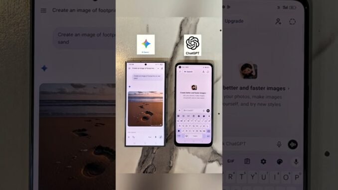 Gemini vs ChatGPT 😱 AI Image Test | Shocking Result #shorts