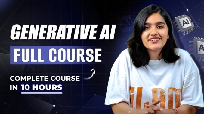 Generative AI Full Course (2026) | Gen AI Tutorial For Beginners FREE | Intellipaat