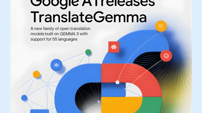 Google AI Releases TranslateGemma: A New Family of Open Translation Google AI Releases TranslateGemma: A New Family of Open Translation Models Built on Gemma 3 with Support for 55 Languages