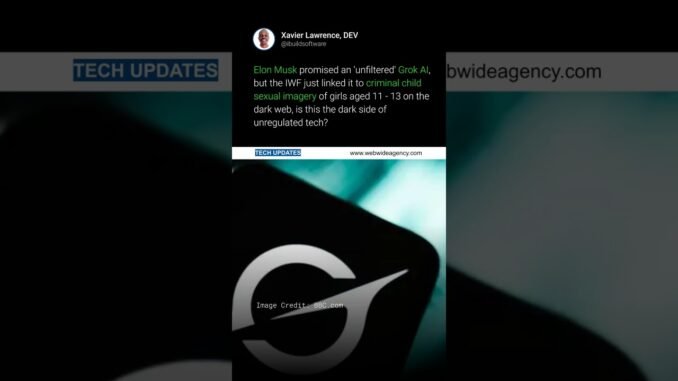 Grok AI: The Dark Web Scandal #ElonMusk #GrokAI #TechNews