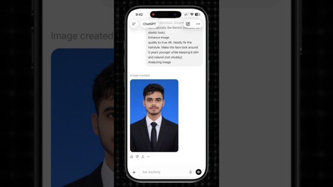 How To Make Passport Size Photo Using ChatGPT || ChatGPT Useful Tips And Tricks #shorts