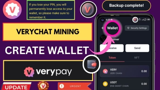 How to Create VeryChat Wallet | VeryChat Mining & VERY Token Setup Guide