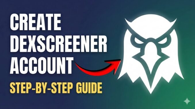How to Sign Up on DexScreener (Beginner Tutorial)