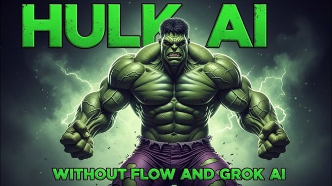 Hulk AI video kaise banaen unlimited free without flow and grok AI #Hulk#Hulk AI videos#Hulk videos