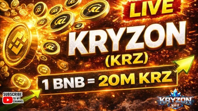 KRYZON (KRZ) LIVE 🚀 | New BNB Chain Crypto | Buy Now on PancakeSwap