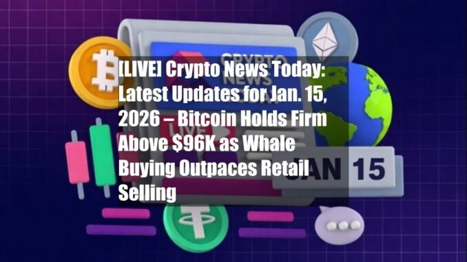 [LIVE] Crypto News Today: Latest Updates for Jan. 15, 2026