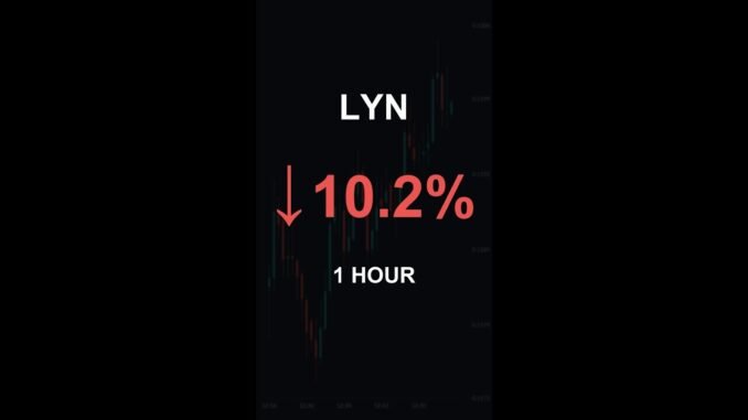 LYN is down 10.2% in 1 hour!⚡January 07, 2026 | #lyn #coins #altcoins #crypto #cryptonews #shorts