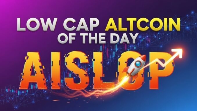 Low-Cap AI Meme Altcoin with a nice bottom chart: AISLOP