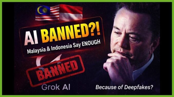 Malaysia & Indonesia Become First to Ban Grok AI Chatbot Over Explicit Deepfakes