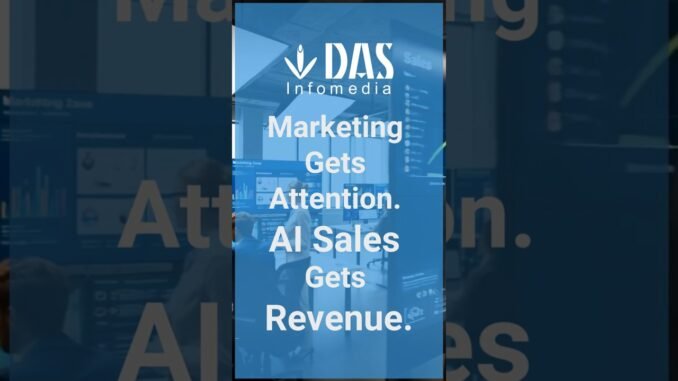 Marketing Gets Attention. AI Sales Gets Revenue. #airevenue