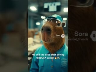 Me and the boys after buying bitcoin💰 #capybara #ai #bitcon #subscribe