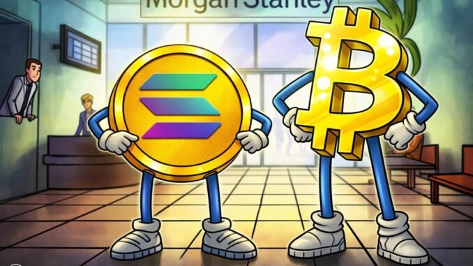 Morgan Stanley Files For Bitcoin, Solana ETF With SEC