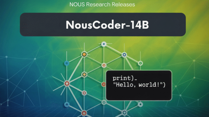 Nous Research Releases NousCoder-14B: A Competitive Olympiad Programming Model Post-Trained on Qwen3-14B via Reinforcement Learning