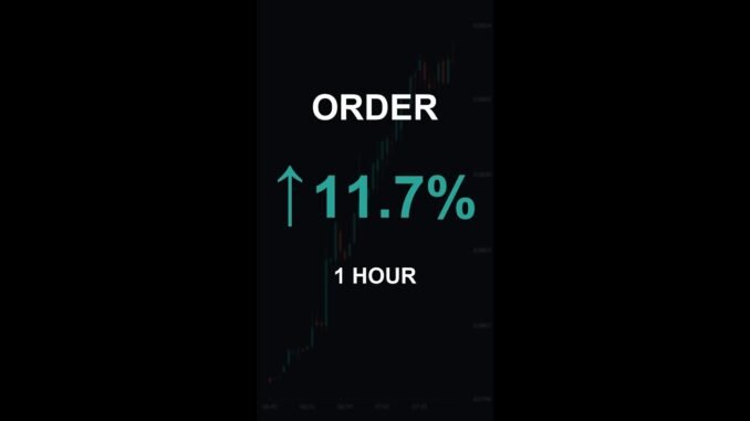ORDER is up 11.7% in 1 hour!⚡January 24, 2026 | #order #coins #altcoins #crypto #cryptonews #shorts