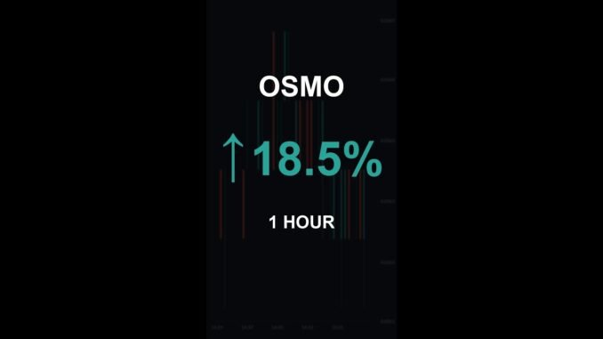 OSMO is up 18.5% in 1 hour!⚡January 13, 2026 | #osmo #coins #altcoins #crypto #cryptonews #shorts