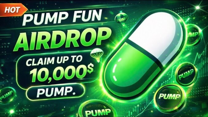 PUMP FUN AIRDROP LIVE: Claim Up To 10,000$ PUMP Tokens in 5 Minutes | Crypto Airdrop Guide