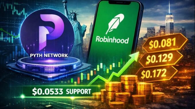 Pyth Network (PYTH) bounces back on Robinhood listing