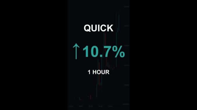 QUICK is up 10.7% in 1 hour!⚡January 01, 2026 | #quick #coins #altcoins #crypto #cryptonews #shorts