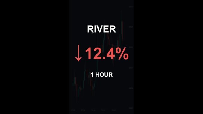 RIVER is down 12.4% in 1 hour!⚡January 05, 2026 | #river #coins #altcoins #crypto #shorts