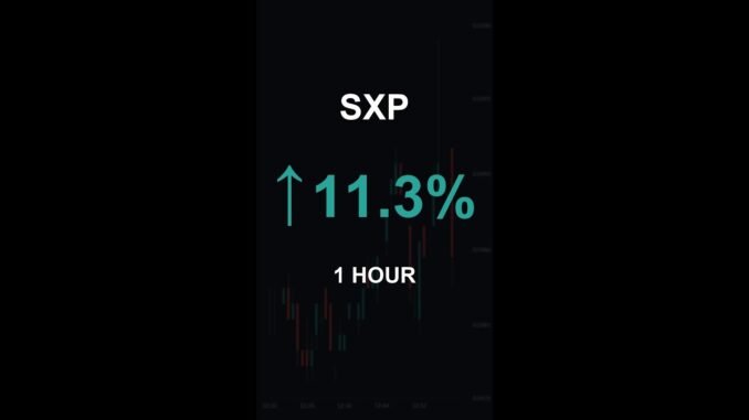 SXP is up 11.3% in 1 hour!⚡January 27, 2026 | #sxp #coins #altcoins #crypto #cryptonews #shorts