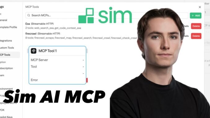 Sim AI Tutorial for Beginners: MCP Servers